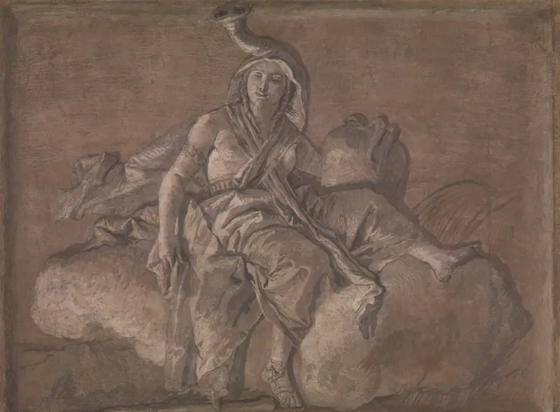Allegorisk figur som representerar Afrika av Giovanni Domenico Tiepolo