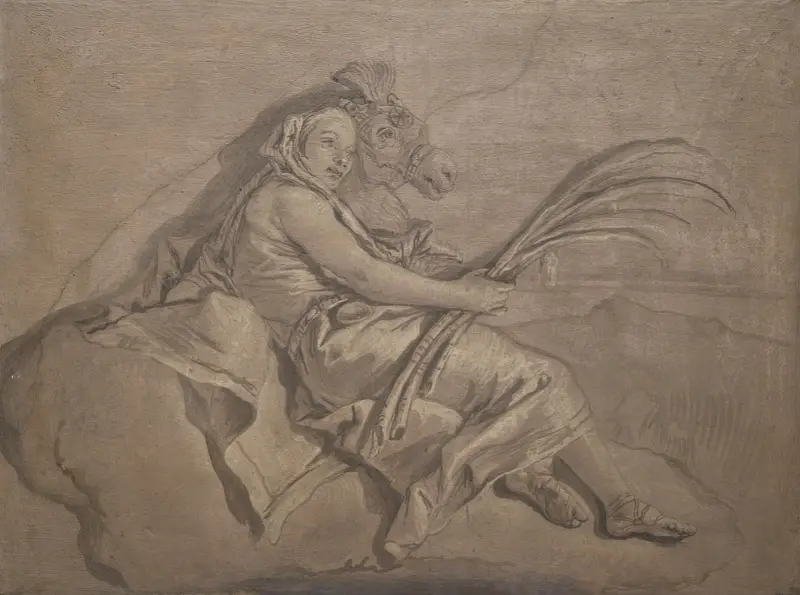 Allegorisk figur som representerar Asien av Giovanni Domenico Tiepolo