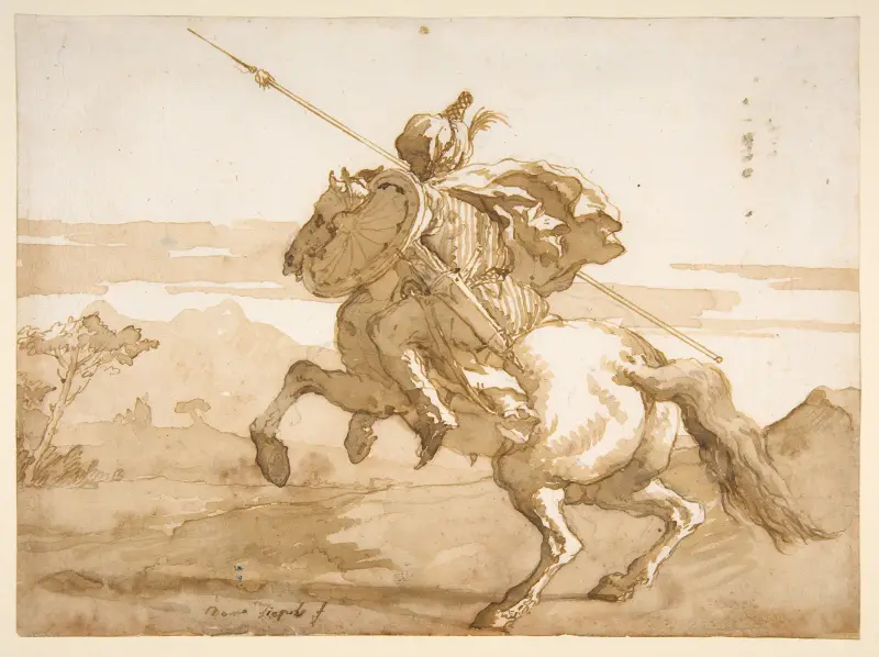 En orientisk ryttare av Giovanni Domenico Tiepolo