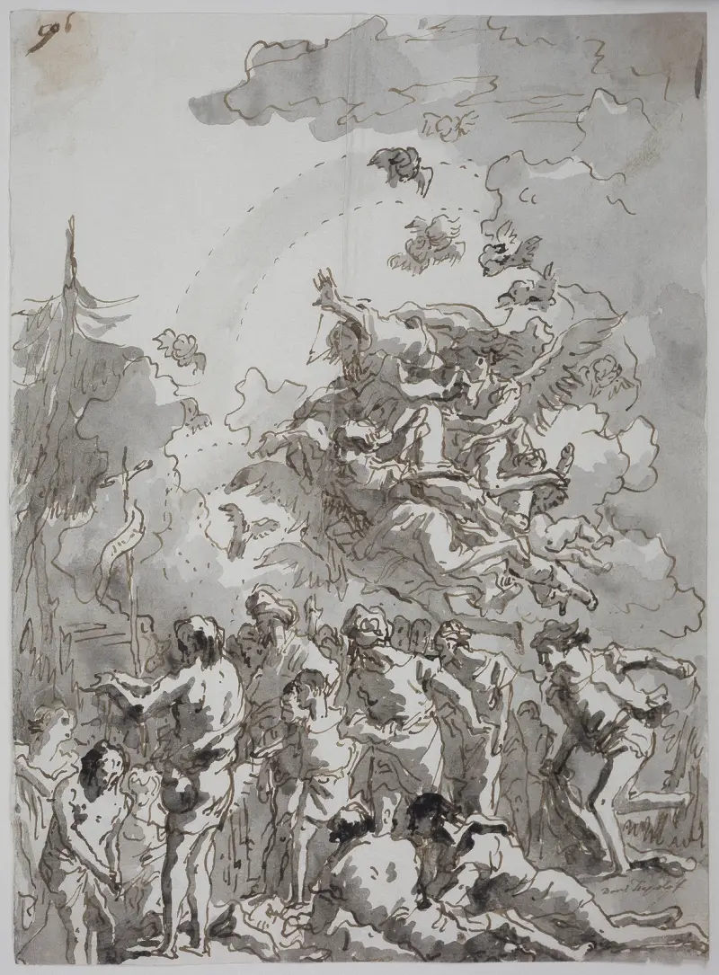 Kristi dop i Jordan av Giovanni Domenico Tiepolo
