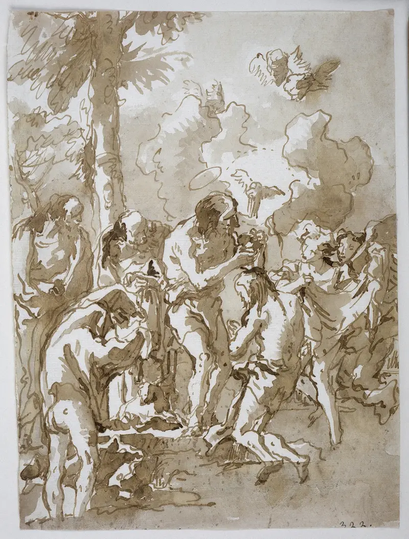 Kristi dop i Jordan av Giovanni Domenico Tiepolo