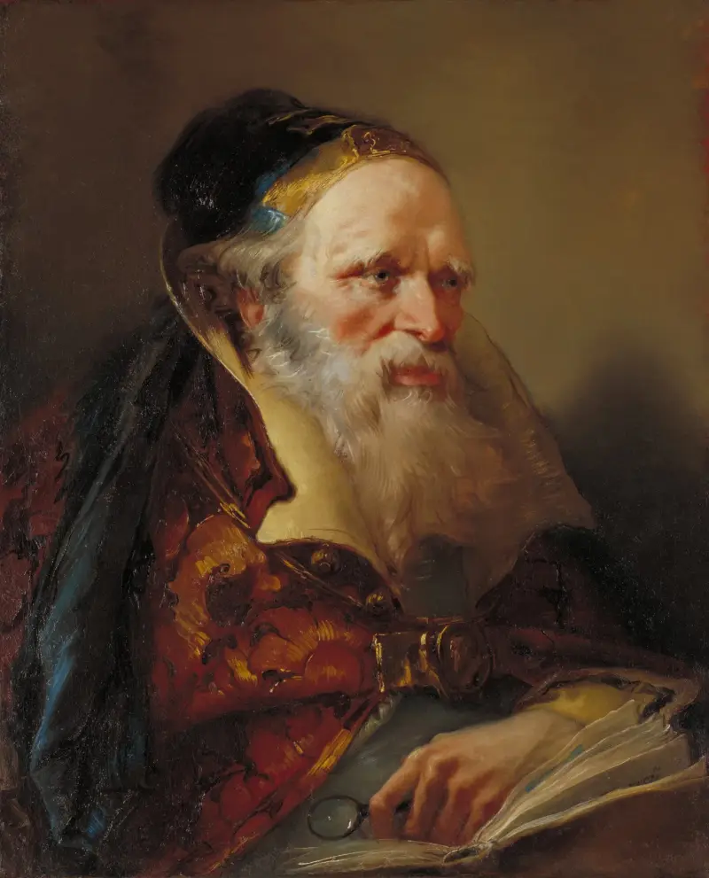 Head of a Philosopher av Giovanni Domenico Tiepolo