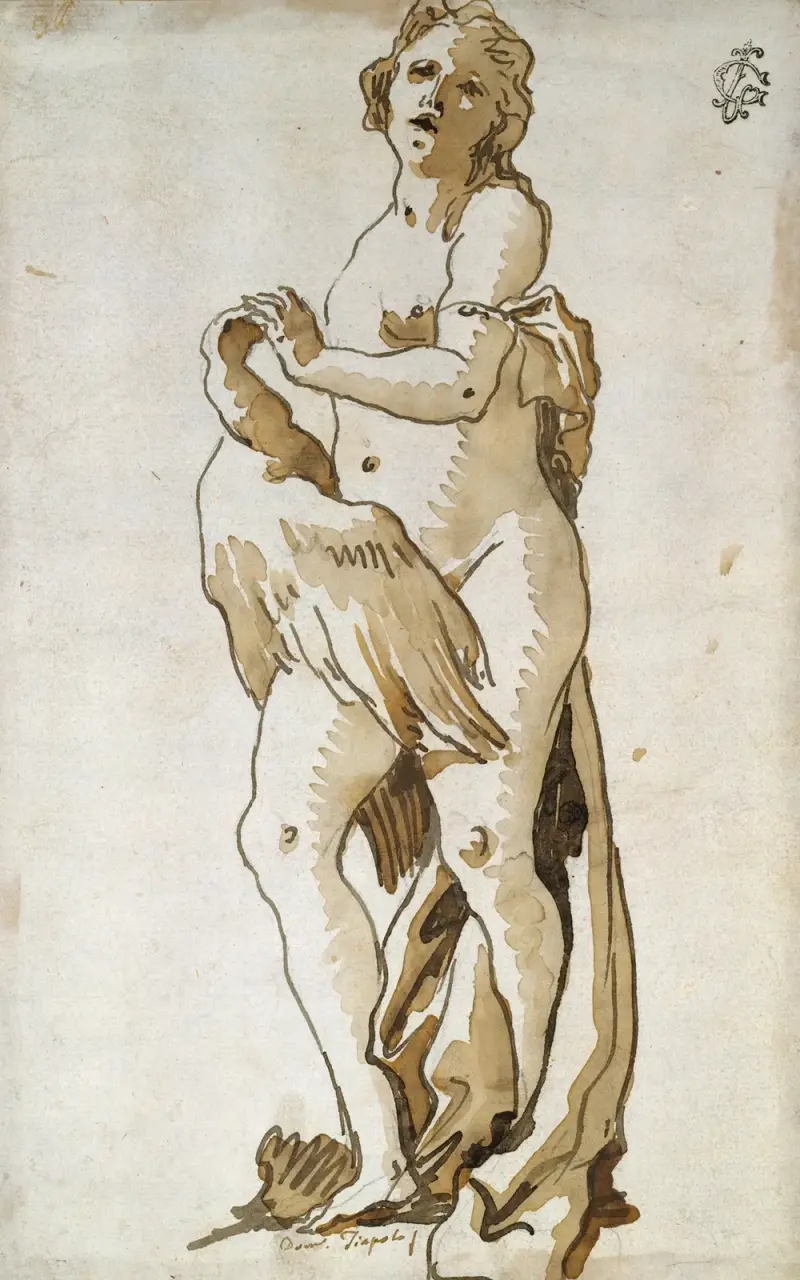 Leda av Giovanni Domenico Tiepolo