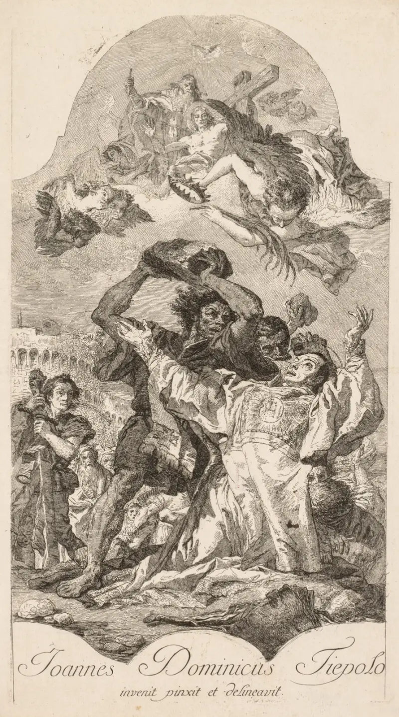 S:t Stefans martyrium av Giovanni Domenico Tiepolo