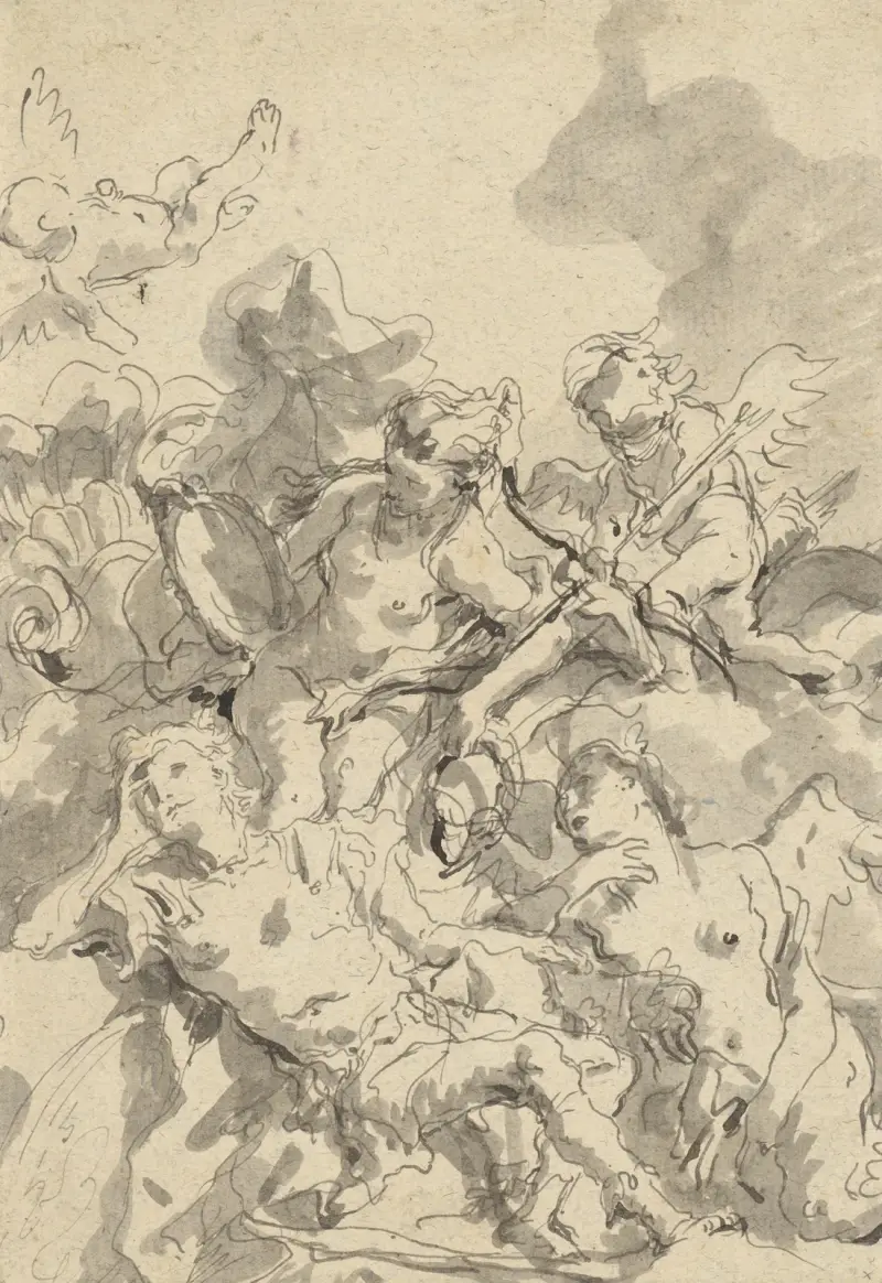 Rinaldo förtrollad av Armida av Giovanni Domenico Tiepolo