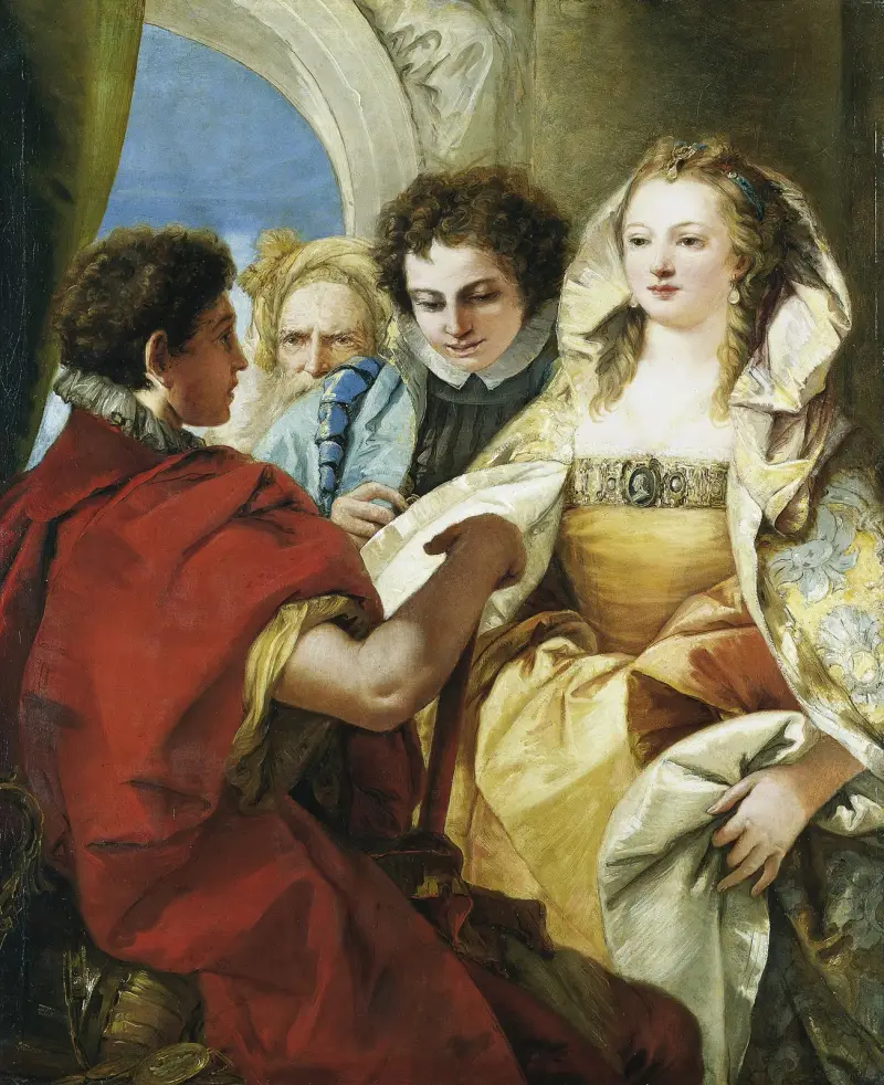 Scipios återhållsamhet av Giovanni Domenico Tiepolo