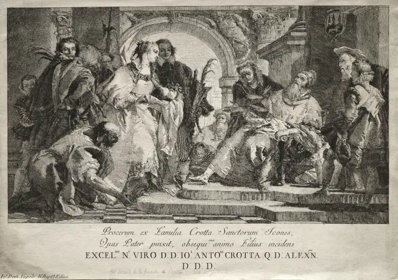 Svatí rodu Crotta, Giovanni Domenico Tiepolo