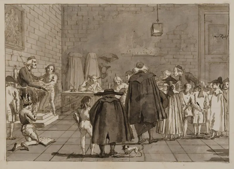 Skolan av Giovanni Domenico Tiepolo