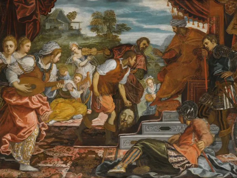 The Triumph Of David av Domenico Tintoretto