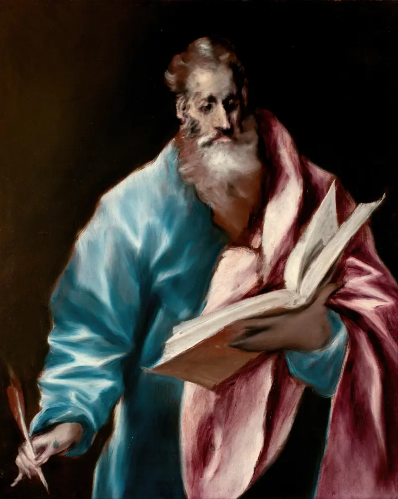 Apostle Saint Matthew av El Greco (Domenikos Theotokopoulos)