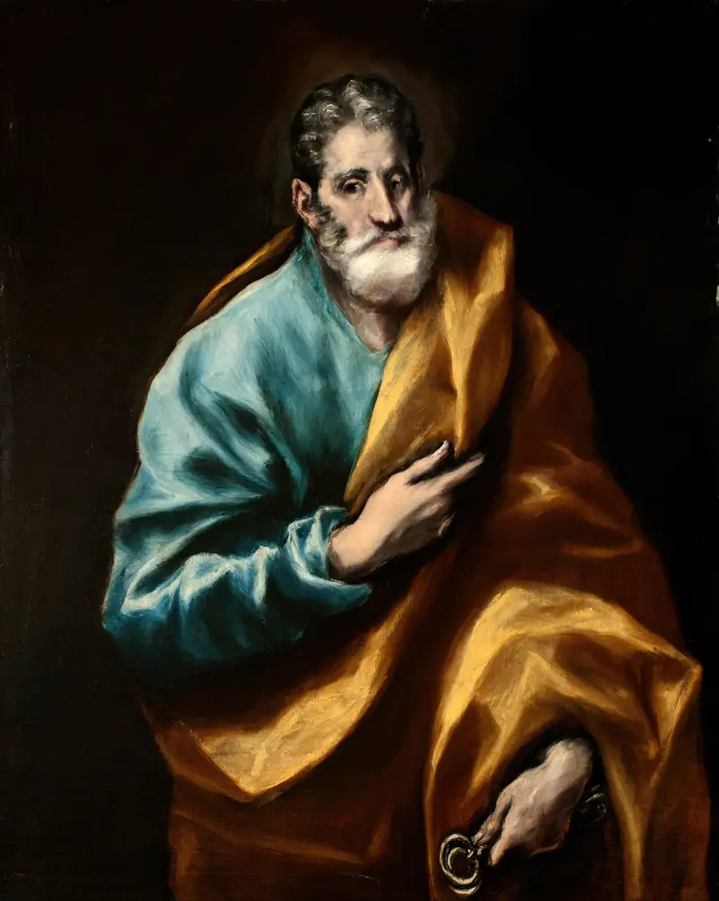 Apostle Saint Peter av El Greco (Domenikos Theotokopoulos)