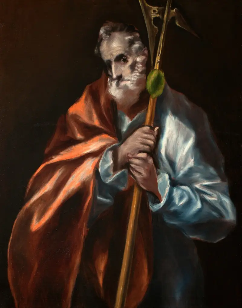 Apostle St Thaddeus (Jude) av El Greco (Domenikos Theotokopoulos)