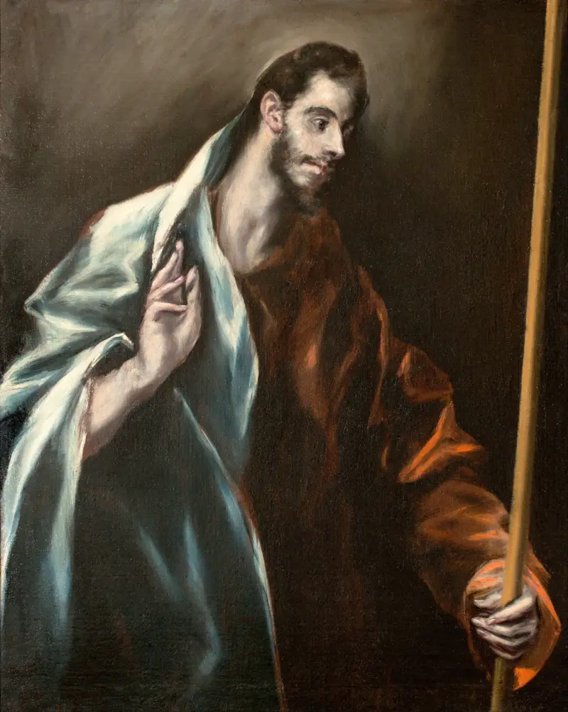 Apostle St Thomas av El Greco (Domenikos Theotokopoulos)