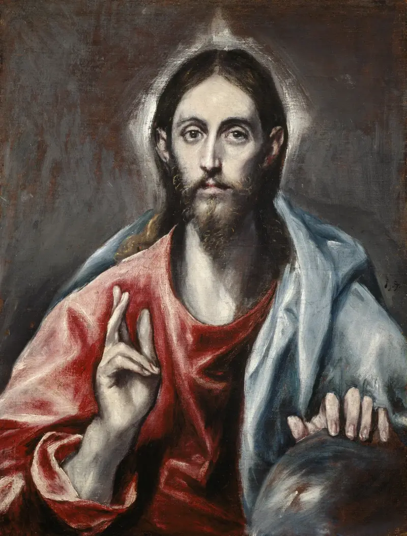 Christus segnet ('Der Heiland der Welt') von El Greco (Domenikos Theotokopoulos)