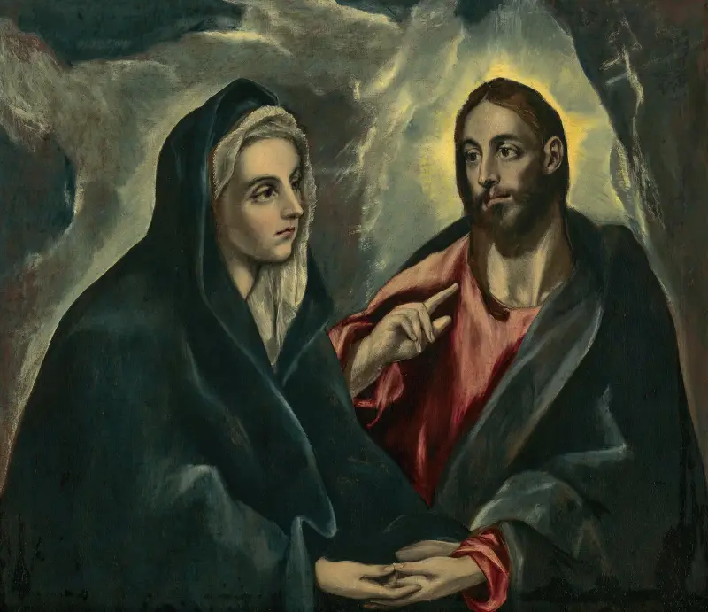 Christ taking leave of His Mother av El Greco (Domenikos Theotokopoulos)