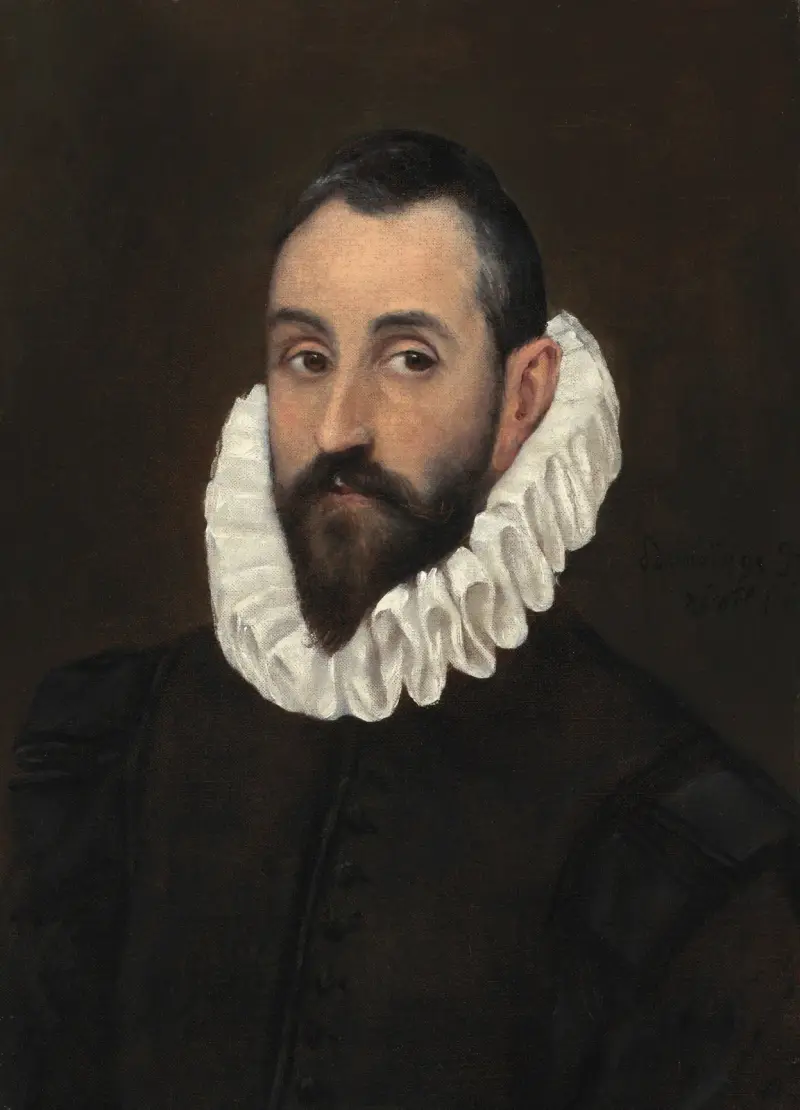 Portrait of a gentleman av El Greco (Domenikos Theotokopoulos)