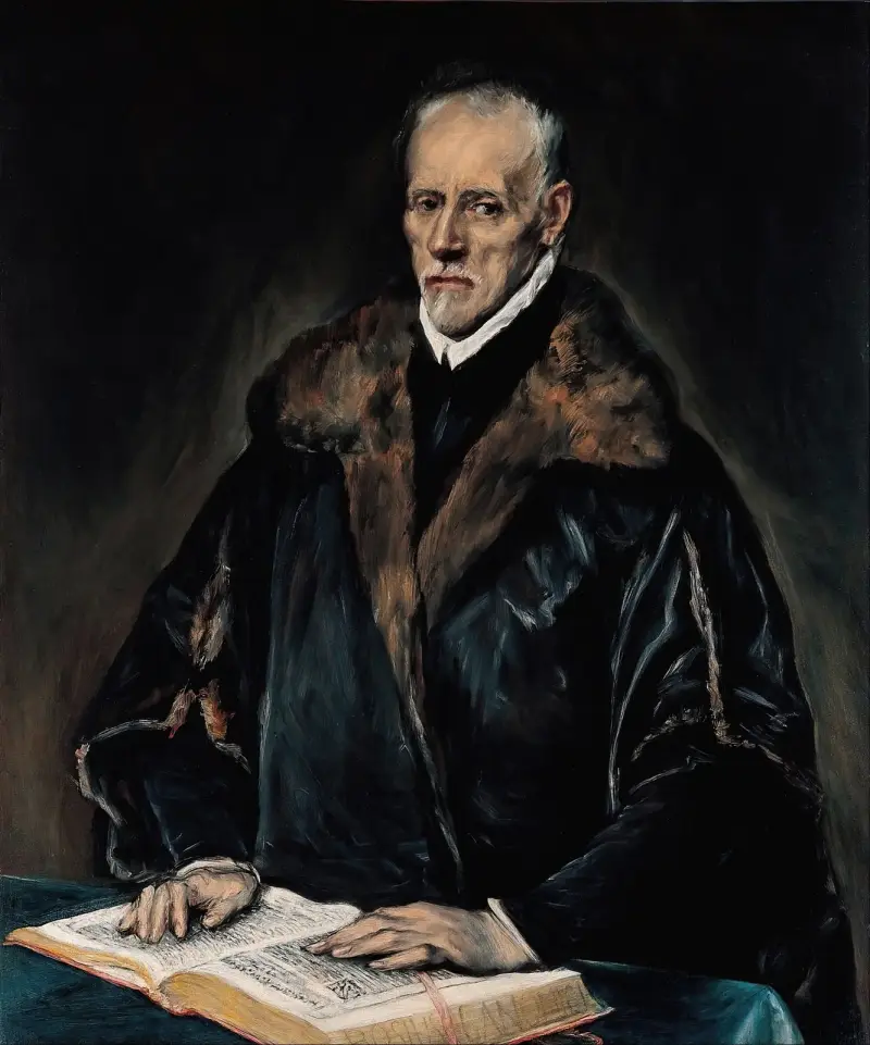 Portrait of Dr. Francisco de Pisa av El Greco (Domenikos Theotokopoulos)