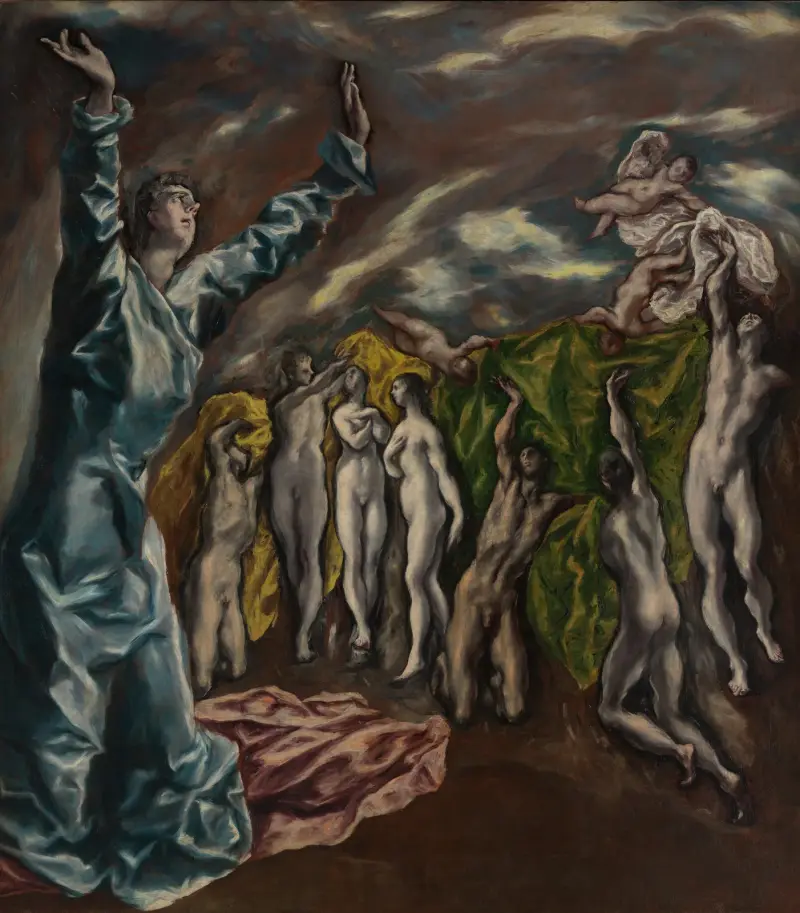 The Vision of Saint John av El Greco (Domenikos Theotokopoulos)