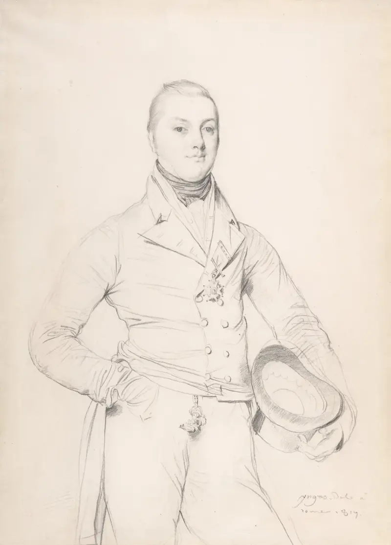 Amiral Sir Fleetwood Broughton Reynolds Pellew av Jean Auguste Dominique Ingres