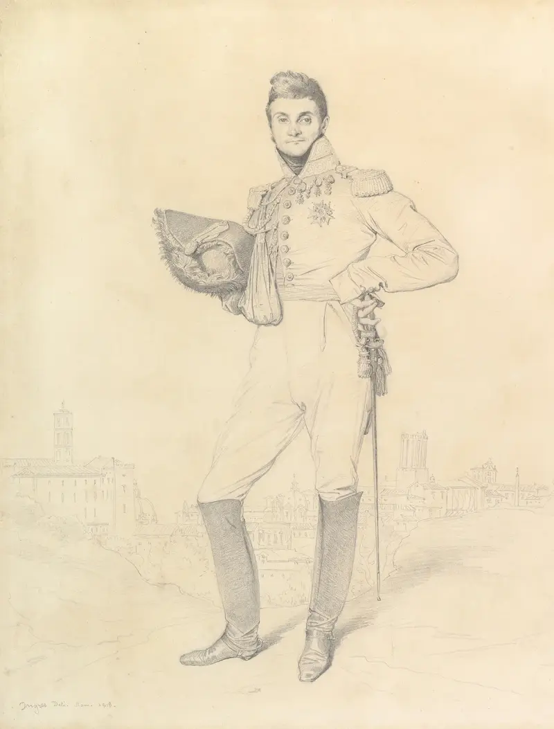 General Louis-Étienne Dulong de Rosnay av Jean Auguste Dominique Ingres