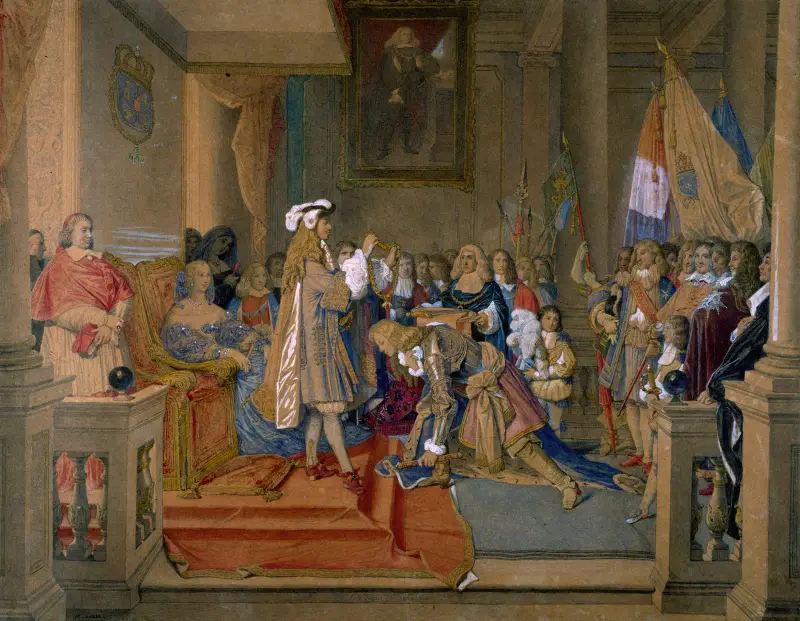 Le maréchal de Berwick recevant la Toison d’or av Jean Auguste Dominique Ingres