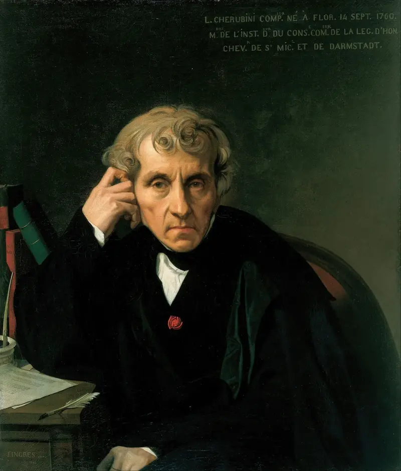 Luigi Cherubini von Jean Auguste Dominique Ingres