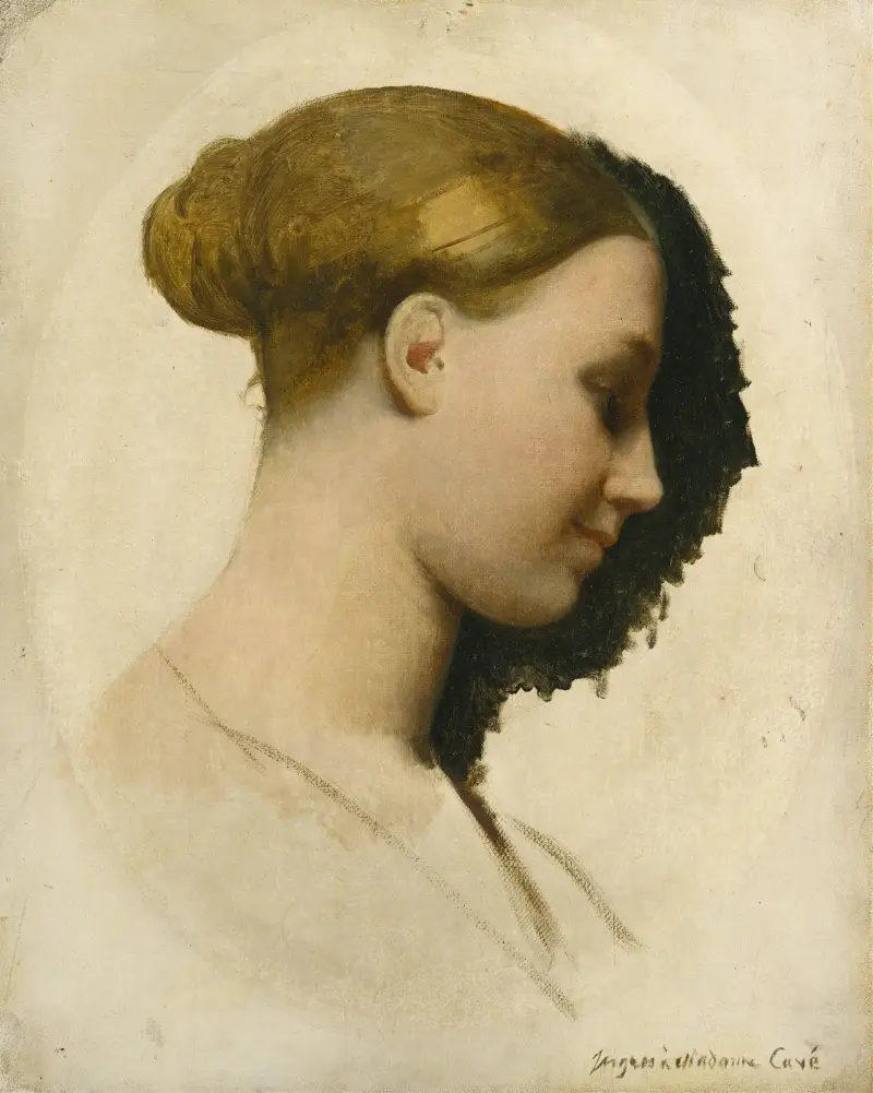 Madame Edmond Cavé (Marie-Élisabeth Blavot, born 1810) av Jean Auguste Dominique Ingres