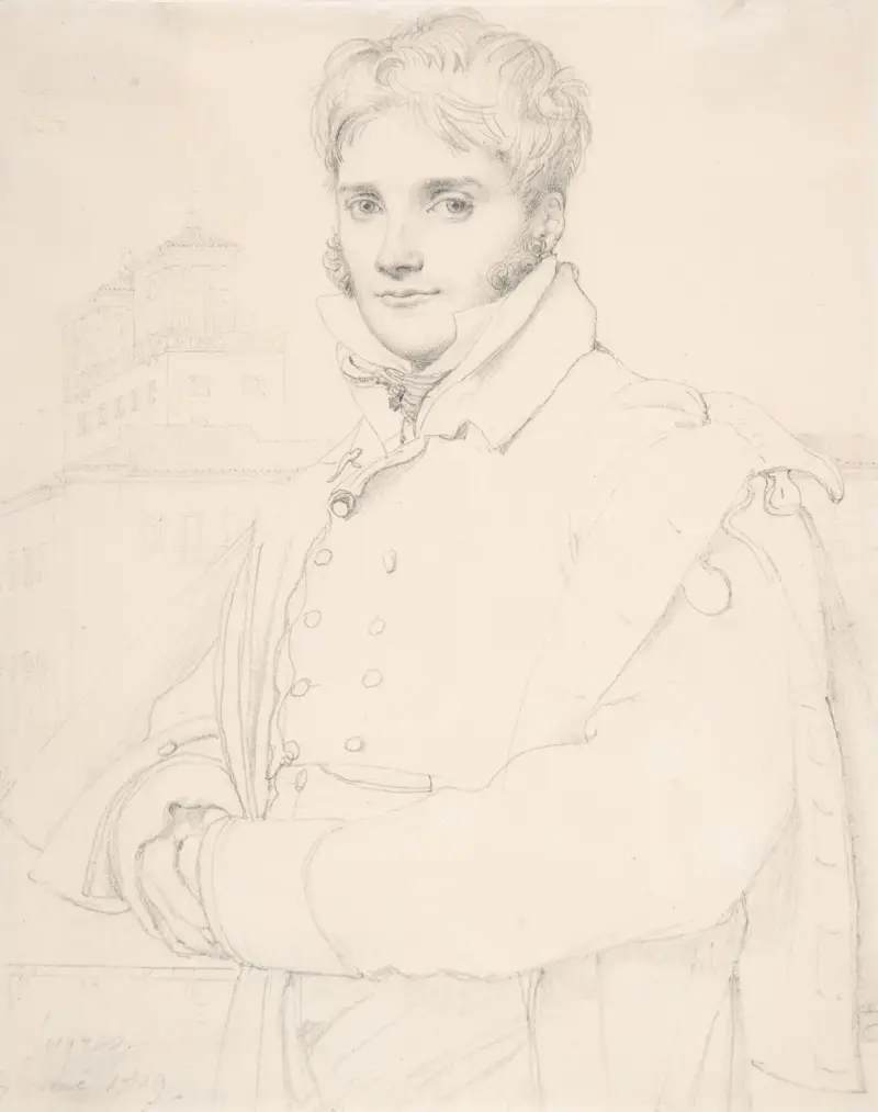 Merry-Joseph Blondel (1781-1853) av Jean Auguste Dominique Ingres