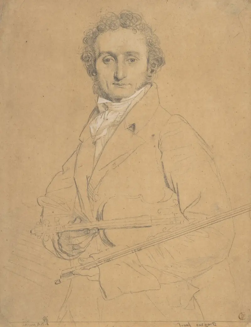 Niccolò Paganini (1784–1840) von Jean Auguste Dominique Ingres