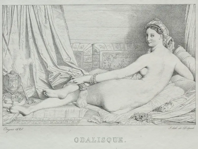 Odaliska, Jean Auguste Dominique Ingres