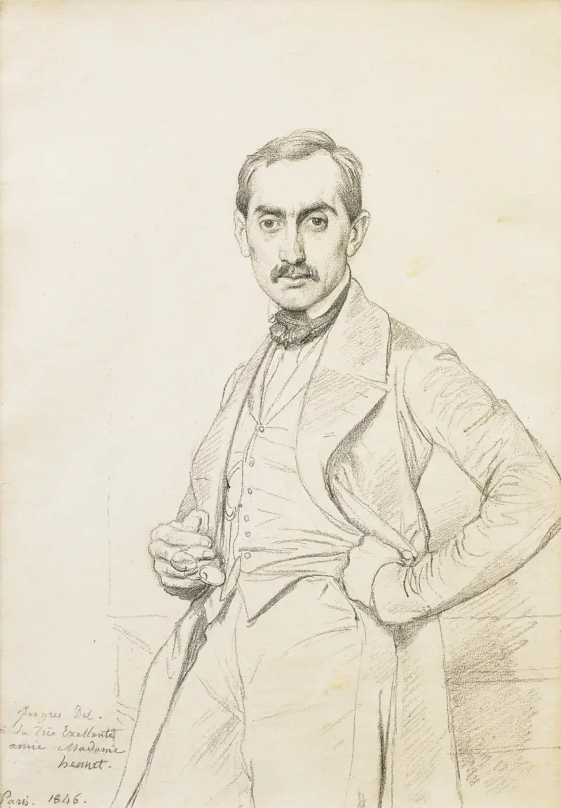 Portrait d’Alphonse Hennet de Goutel av Jean Auguste Dominique Ingres