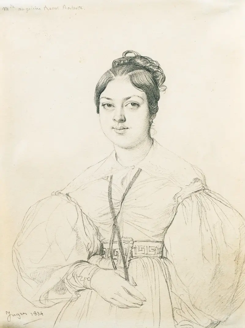 Portrait d’Angeline Raoul-Rochette av Jean Auguste Dominique Ingres