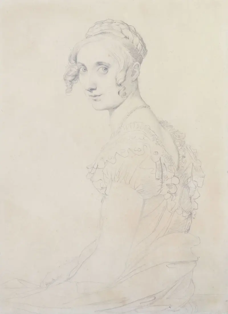 Portrait de Joséphine Nicaise-Lacroix av Jean Auguste Dominique Ingres