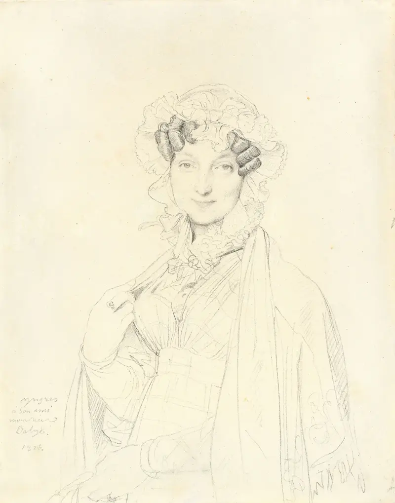 Portrait de Madame Joseph Balze av Jean Auguste Dominique Ingres