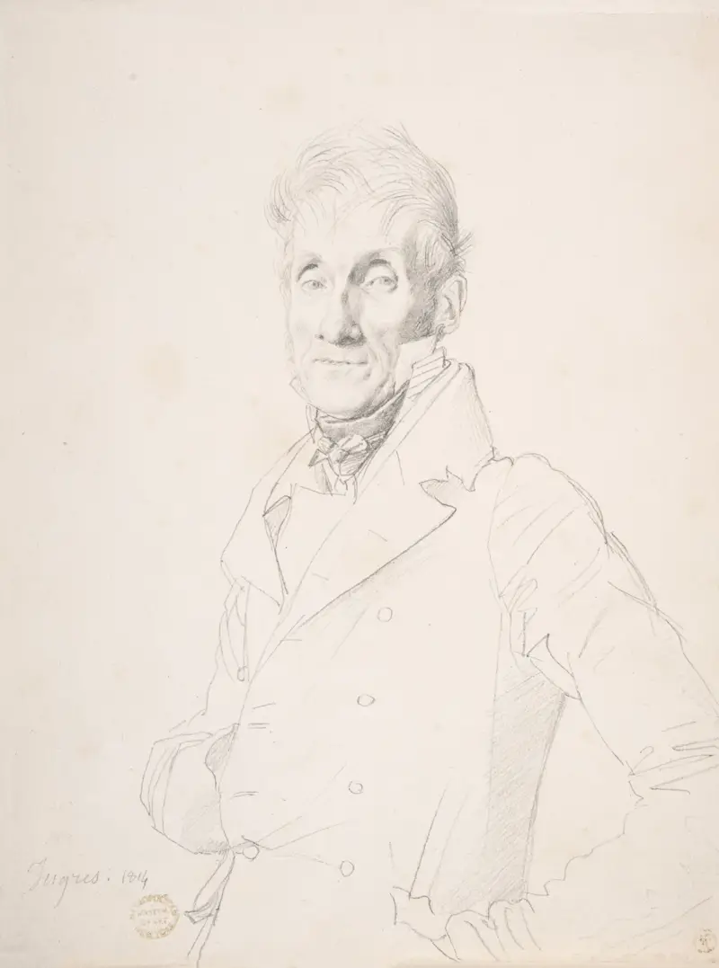 Portrait of a Man av Jean Auguste Dominique Ingres