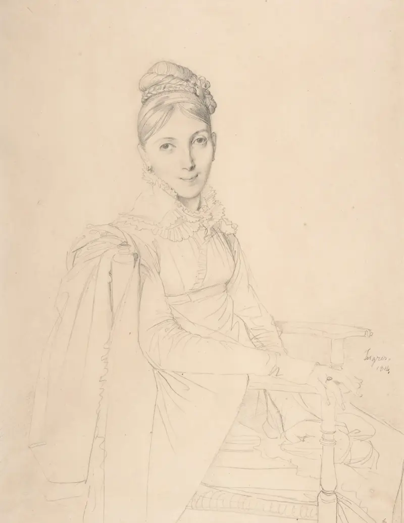 Portrait of a Seated Lady av Jean Auguste Dominique Ingres