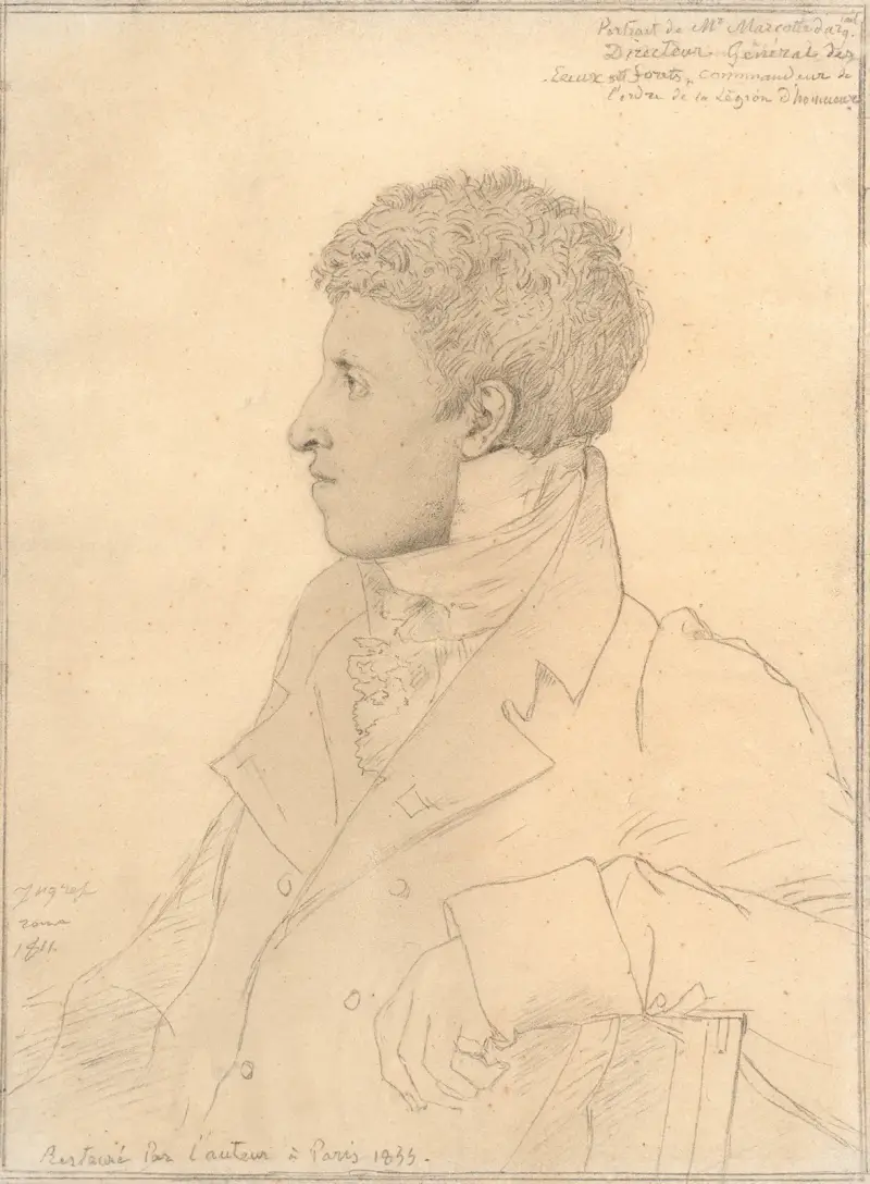 Portrait of Charles Marcotte d’Argenteuil av Jean Auguste Dominique Ingres