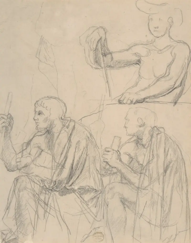 Study of Figures – nr 2 av Jean Auguste Dominique Ingres