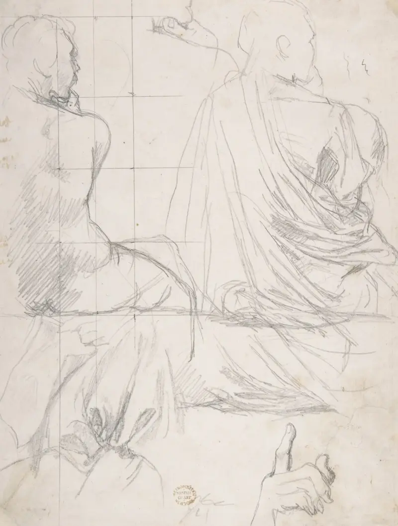 Study of Figures – nr 1 av Jean Auguste Dominique Ingres