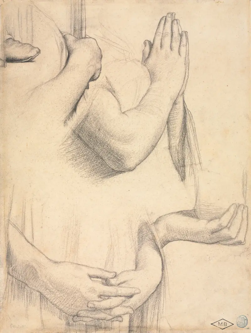 Studie der Hände von Jean Auguste Dominique Ingres