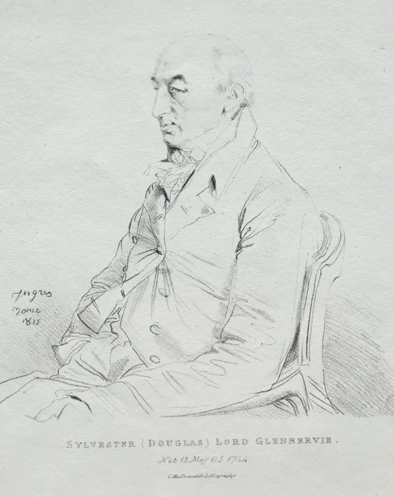 Sylvester Lord Glenbervie av Jean Auguste Dominique Ingres