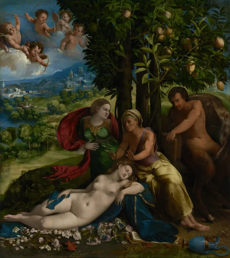 Mythologische Szene von Dosso Dossi