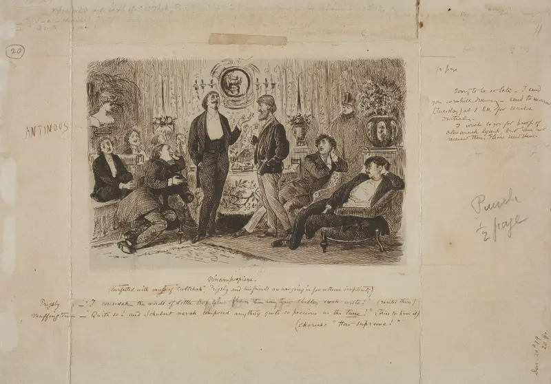 „Nincompoopiana”, ilustracja do Punch, George Du Maurier