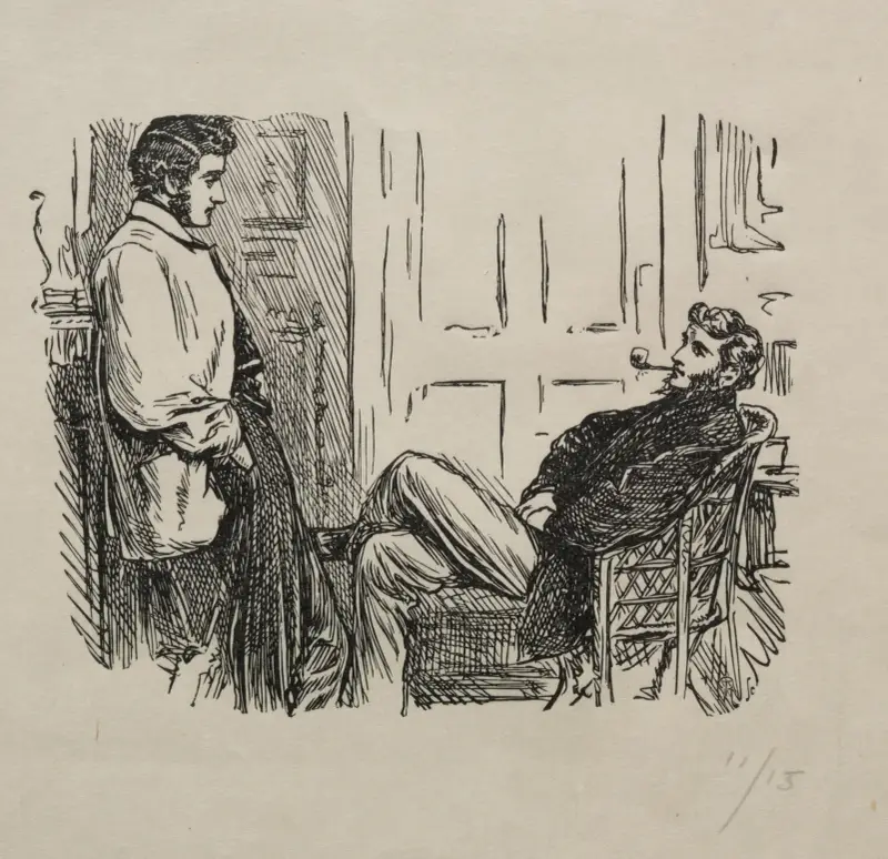 Ruter dam – hur hon vanns och förlorades, 1866 – nr 2 av George Du Maurier