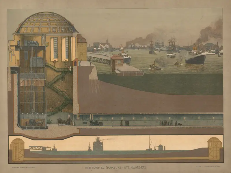 Elbtunnel (Hamburg-Steinwerder) von F. E. Wachsmuth