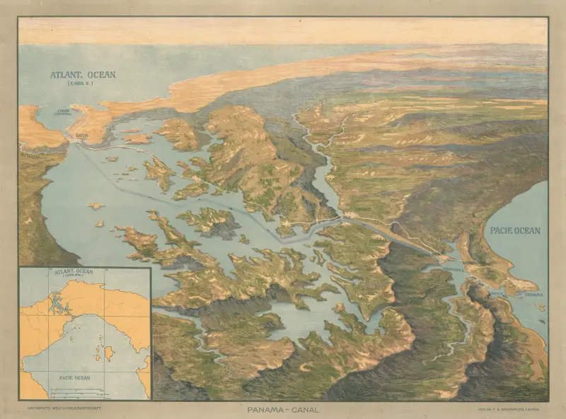 Panama – Kanał, F. E. Wachsmuth