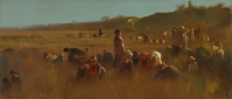 Zbieracze żurawin, Nantucket, Eastman Johnson