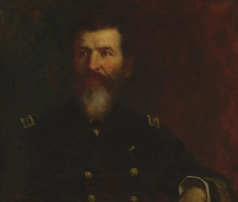 Porträtt av Commodore Philip Carrigan Johnson, Jr. av Eastman Johnson