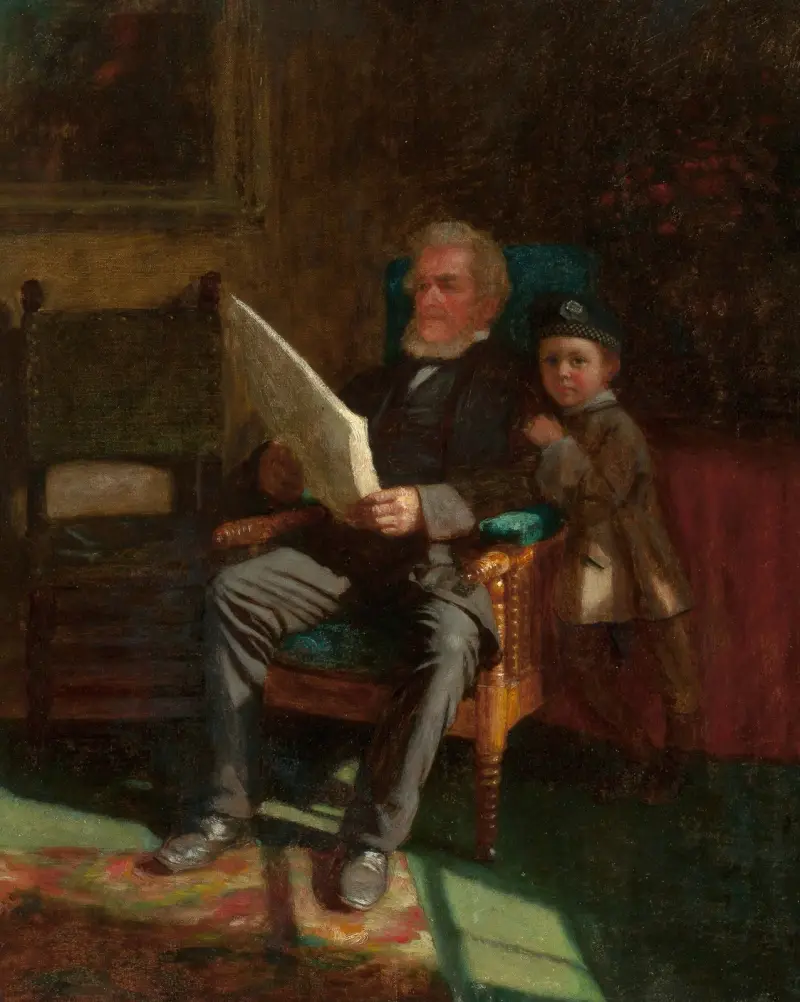 Porträtt av John C. Chandler och Philip J. Wilson av Eastman Johnson