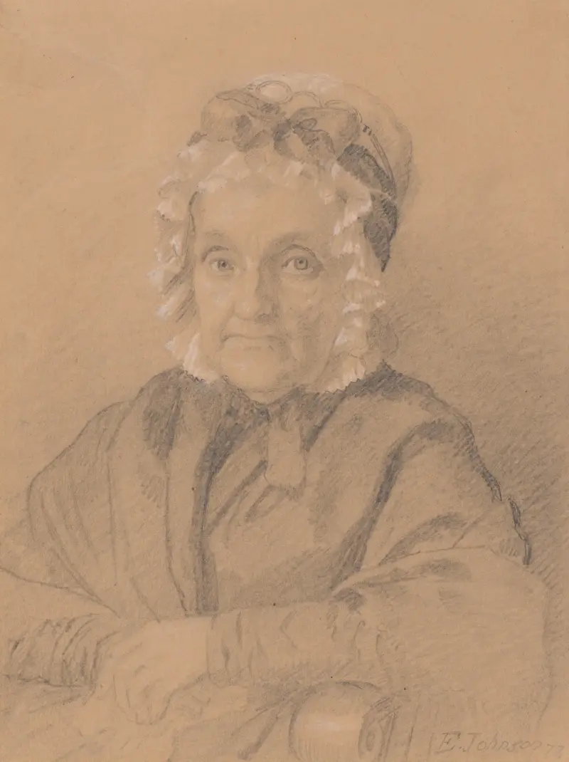 Porträtt av Mrs. Jeremiah Chandler av Eastman Johnson